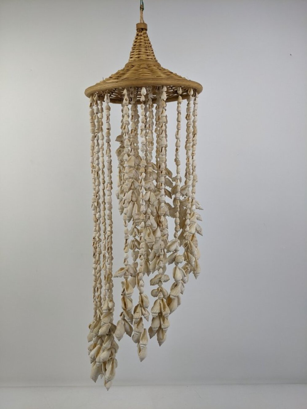 Vintage Seashell Wind Chime Chandelier Hanging Mobile Boho Coastal Décor #2